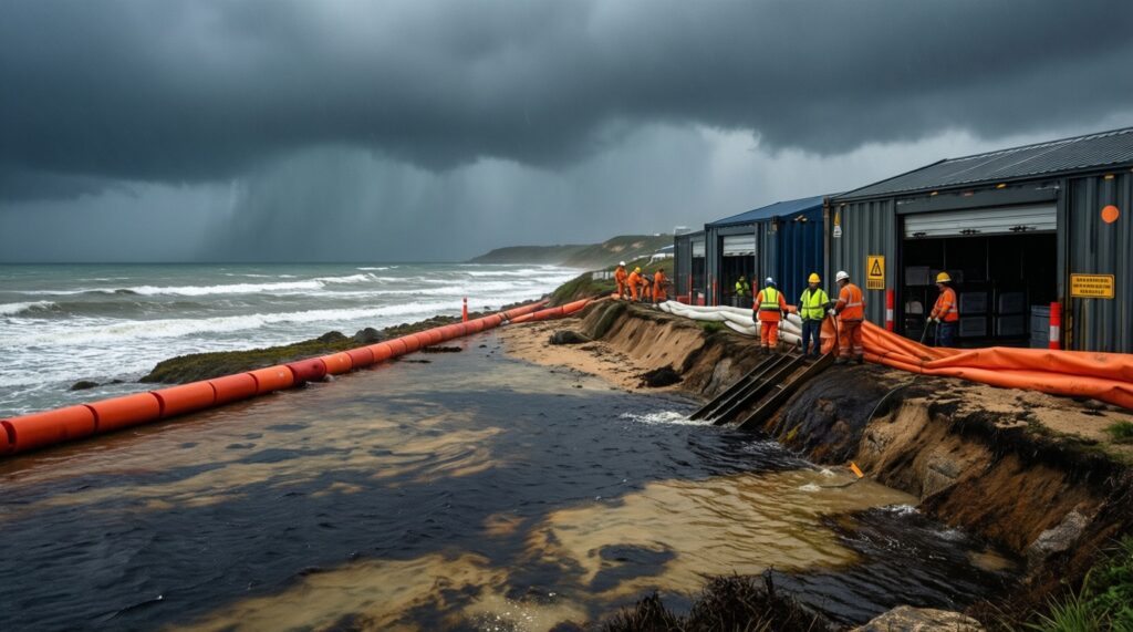 Каспий сегодня: состояние побережья, штормовые предупреждения, развитие портовой инфраструктуры - иллюстрация