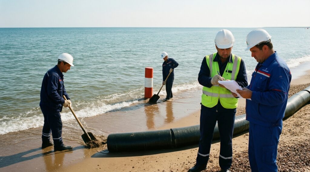 Каспий сегодня: состояние побережья, штормовые предупреждения, развитие портовой инфраструктуры - иллюстрация