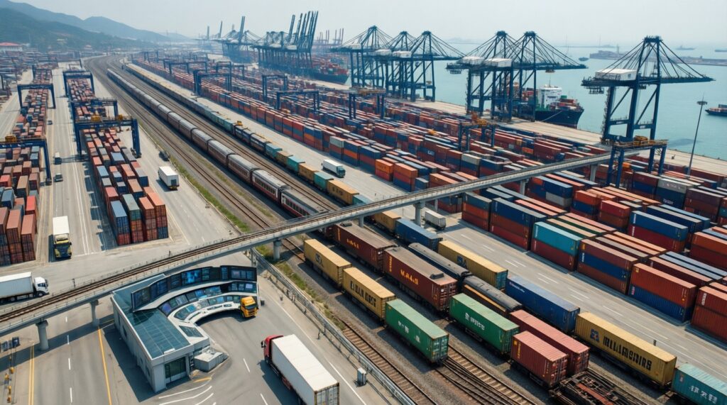 Порт, логистика и Каспий: развитие грузоперевозок, новые проекты и влияние на экономику региона - иллюстрация