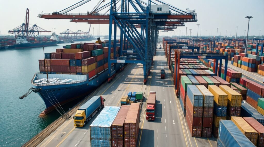 Порт, логистика и Каспий: развитие грузоперевозок, новые проекты и влияние на экономику региона - иллюстрация